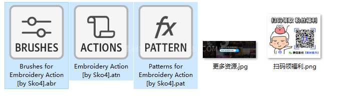 uploadfile/2025/1106/1762419575180922683.png Photoshop完美刺绣效果动作(附操作视频)